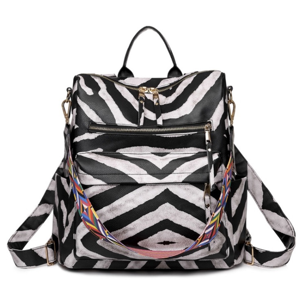 ZEBRA PRINT MINI SHOULDER BAG/BACKPACK